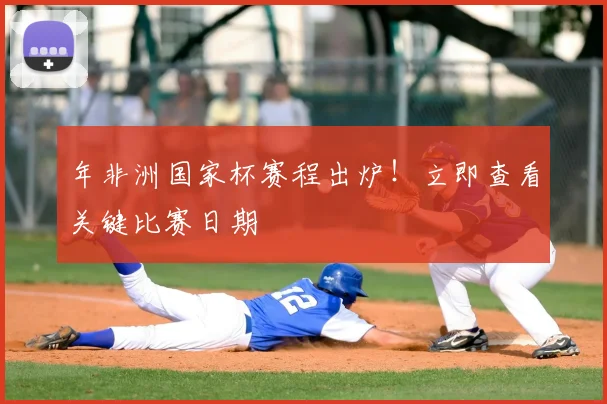 年非洲国家杯赛程出炉！立即查看关键比赛日期
